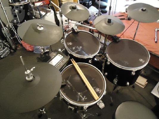 ΗΛΕΚΤΡΟΝΙΚΗ + ΦΥΣΙΚΗ DRUMS --> SUPER SET 2 ΣΕ 1!!!